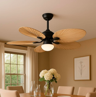 Premium Wood-Finish Ceiling Fan