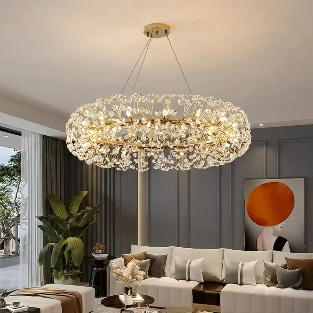 Golden Flora Chandelier