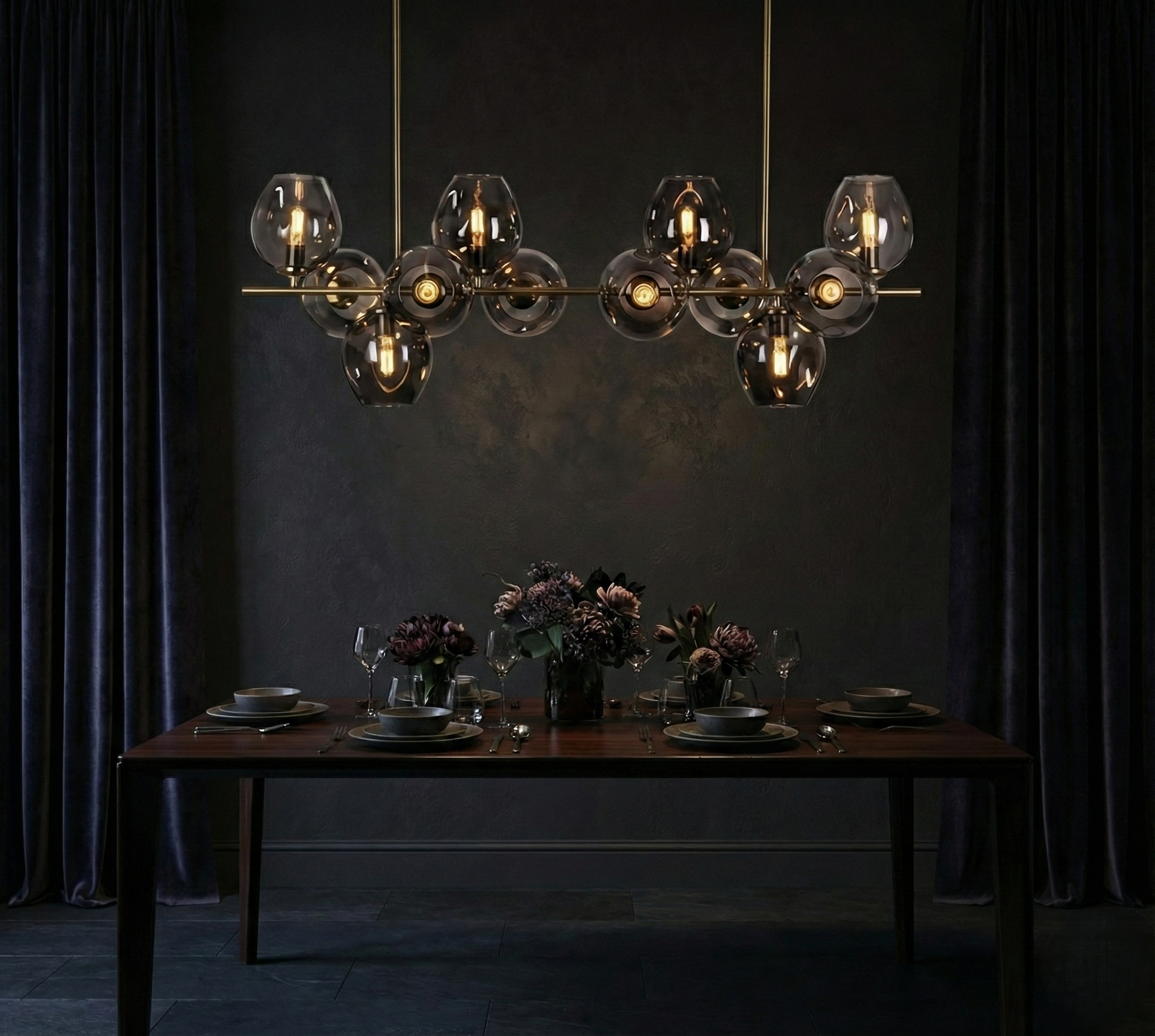 The Orbit Dining Chandelier