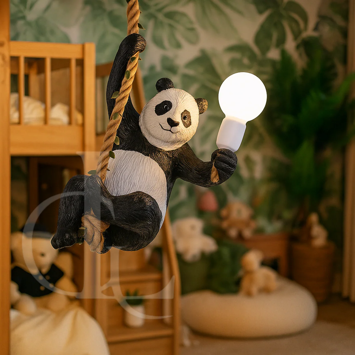 Panda Hanging Light