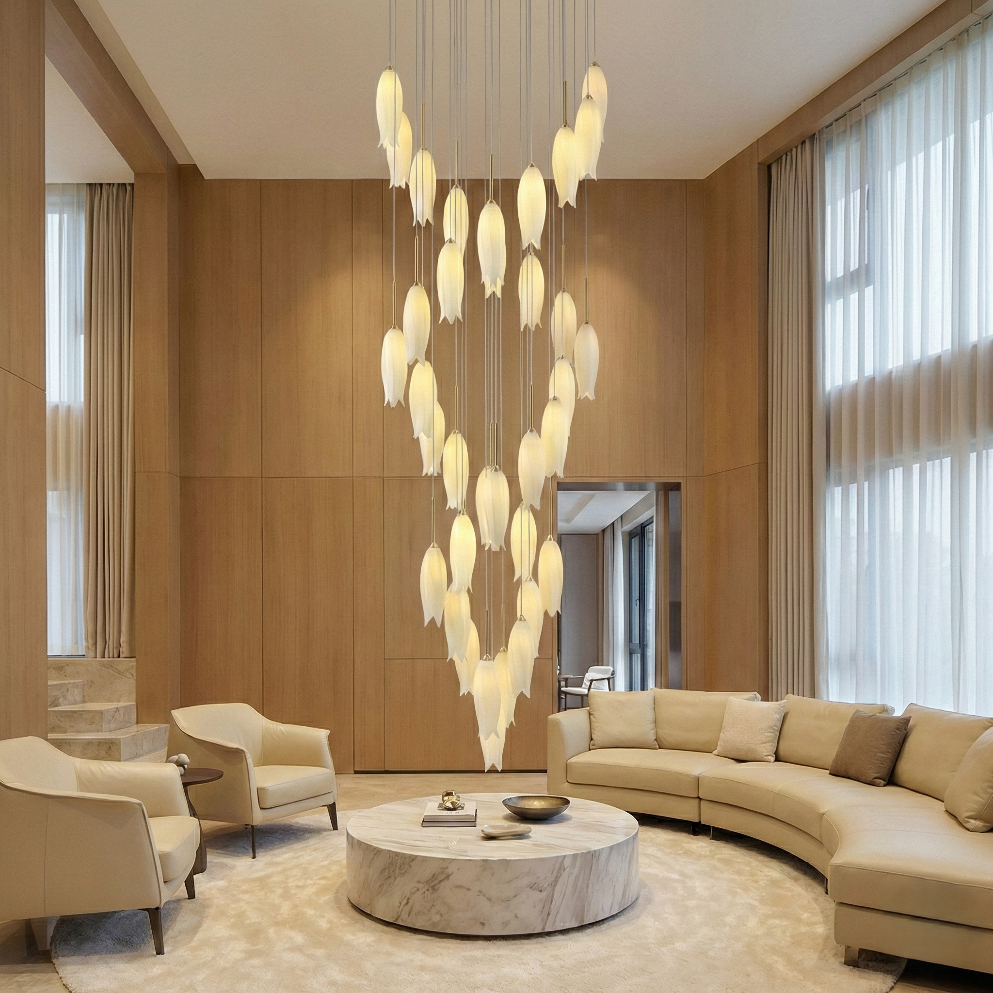 Celestial Nest Duplex Chandelier