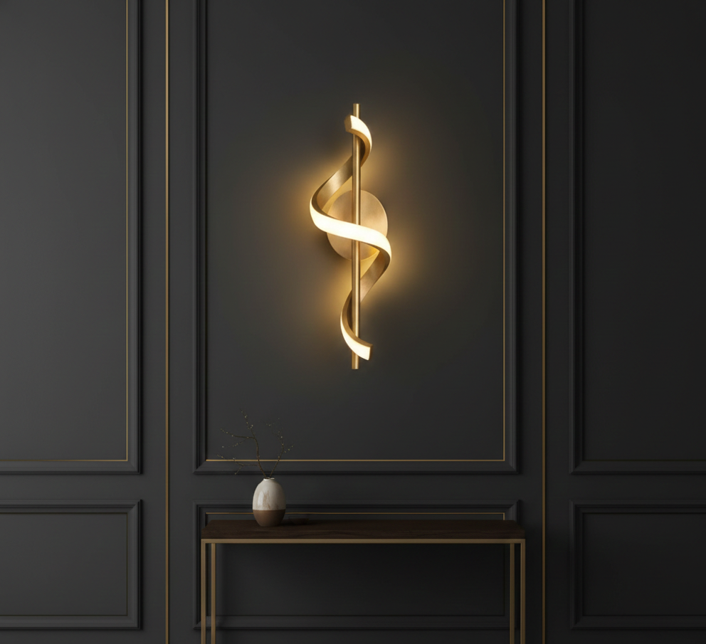 Spiral Glow Wall Light