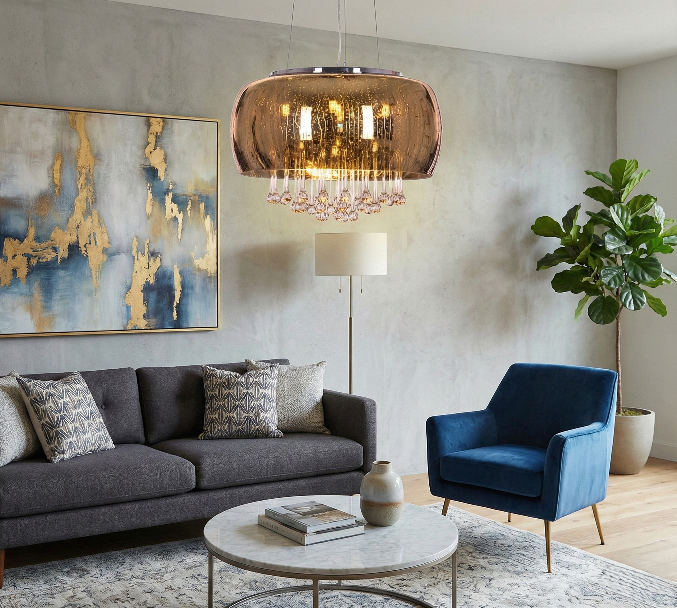 Crystal Bloom Pendant Light