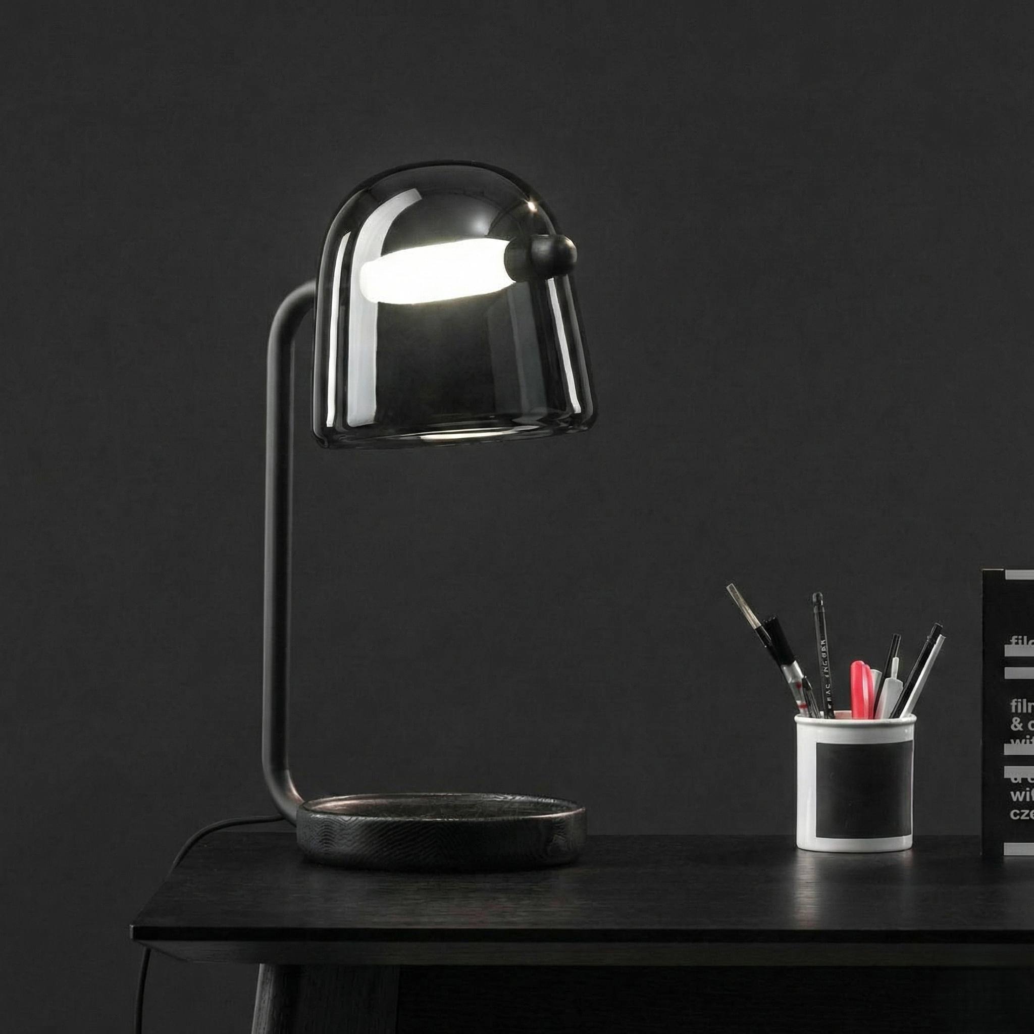 Smoke Dome Table Lamp